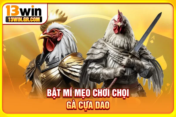Bật mí mẹo chơi chọi gà cựa dao